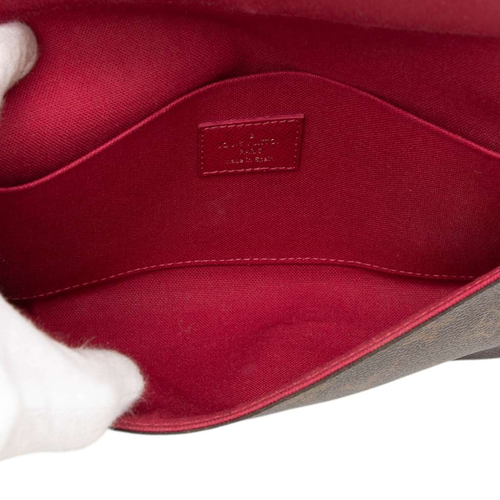 Louis Vuitton Monogram Pochette Felicie Brown Good condition - Model View