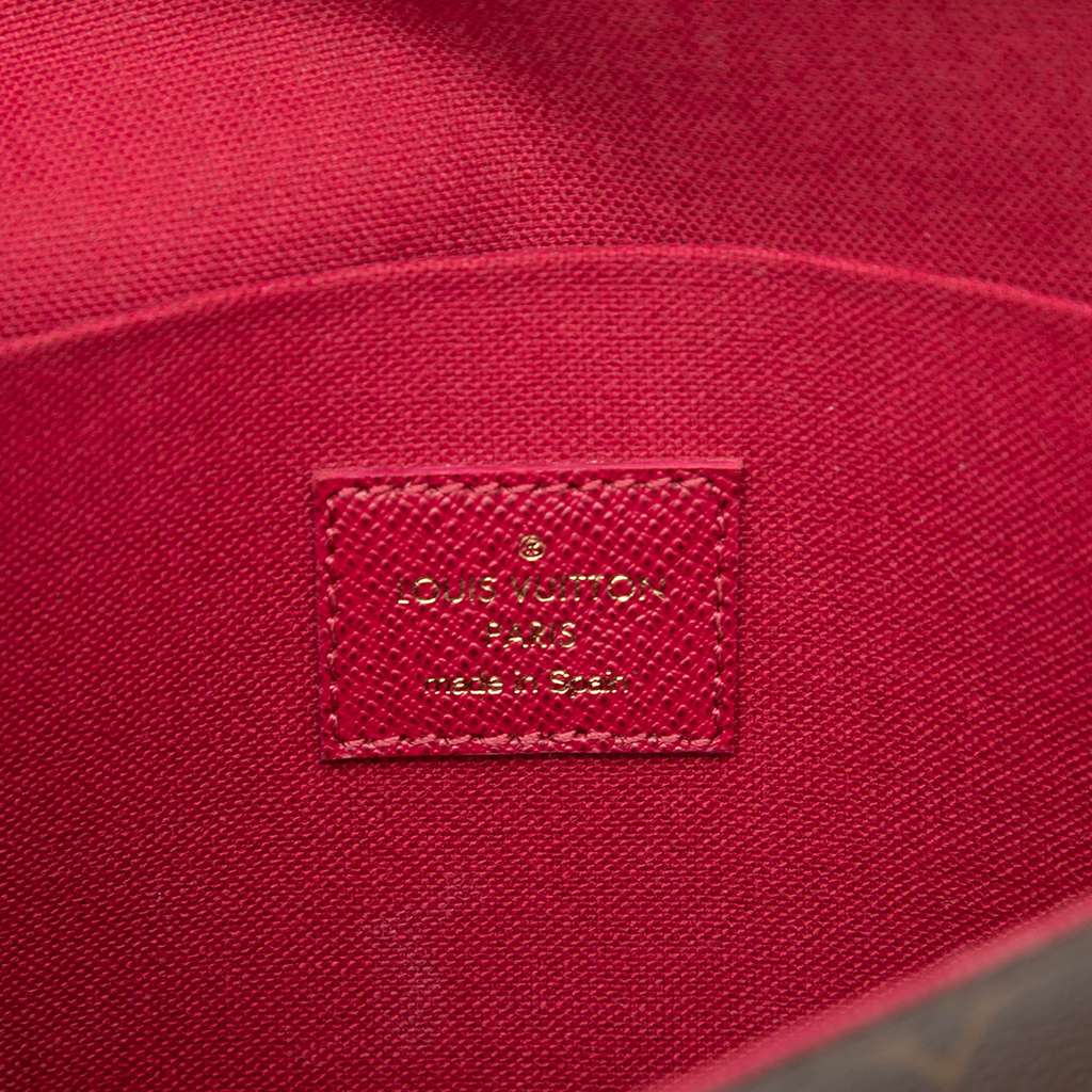 Louis Vuitton Monogram Pochette Felicie Brown Good condition - Box View