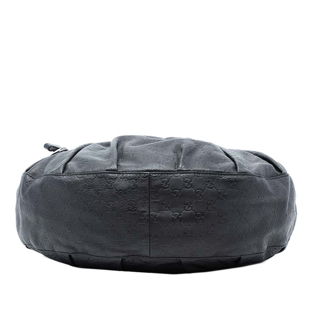 Gucci Guccissima Icon Bit Satchel Black Leather Good condition - Inside View