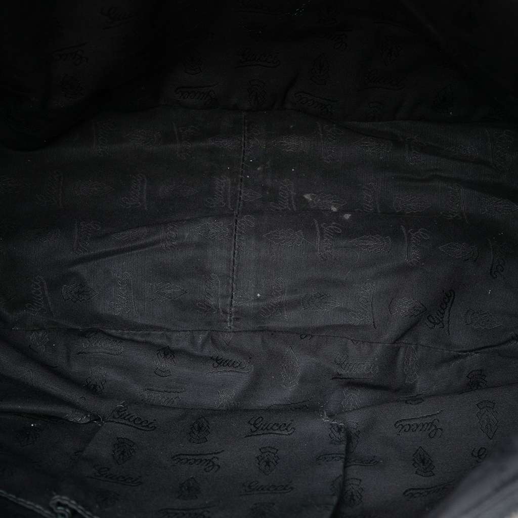 Gucci Guccissima Icon Bit Satchel Black Leather Good condition - Model View