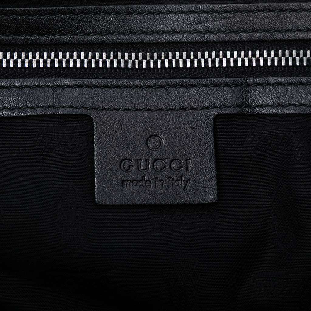 Gucci Guccissima Icon Bit Satchel Black Leather Good condition - Box View