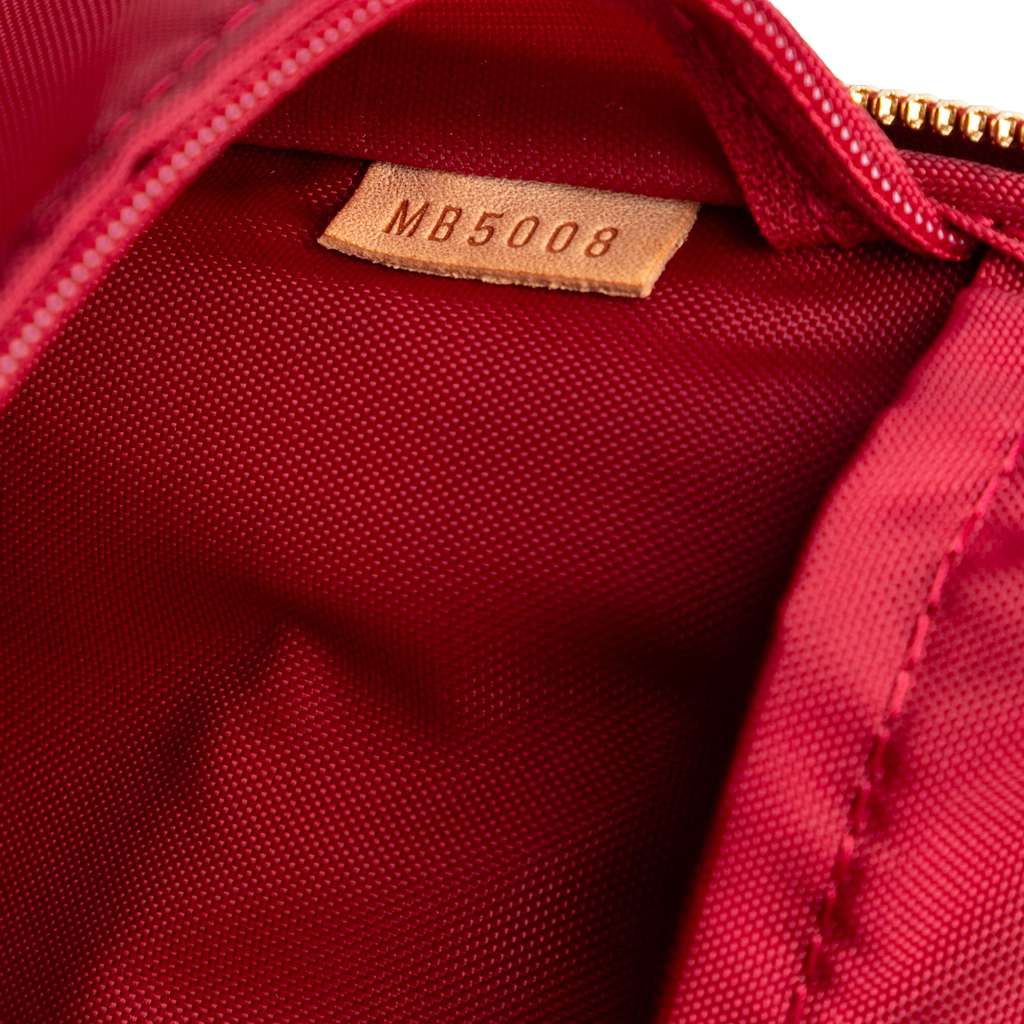 Louis Vuitton Monogram Vernis Pegase 45 Red Leather Good condition - Box View