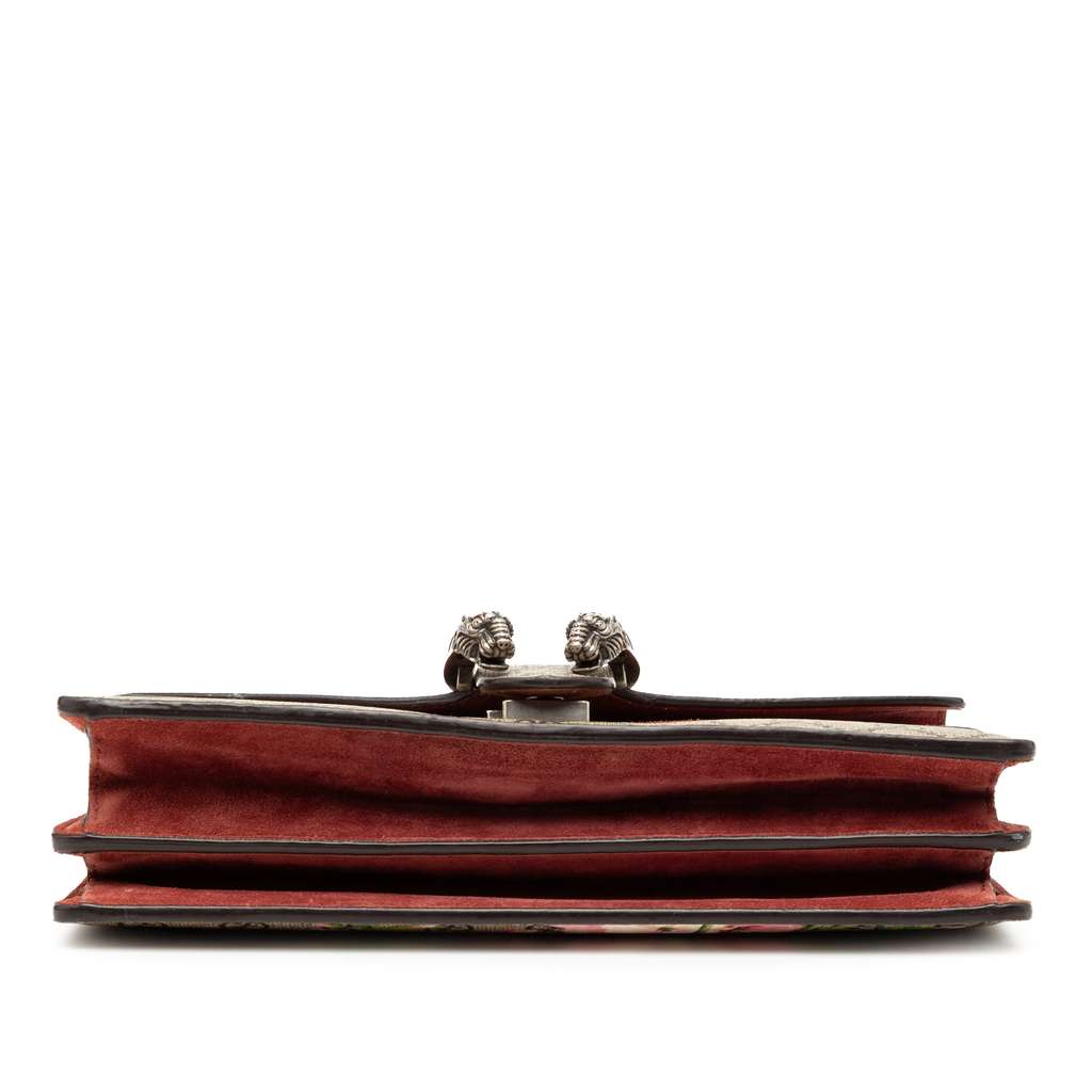 Gucci Small GG Supreme Blooms Dionysus Shoulder Bag Brown Canvas Good condition - Inside View