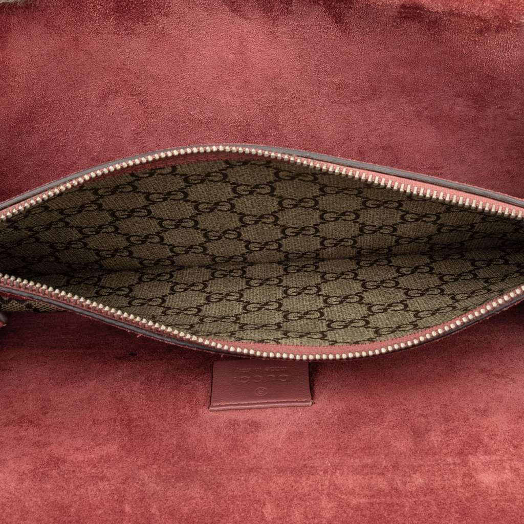 Gucci Small GG Supreme Blooms Dionysus Shoulder Bag Brown Canvas Good condition - Model View