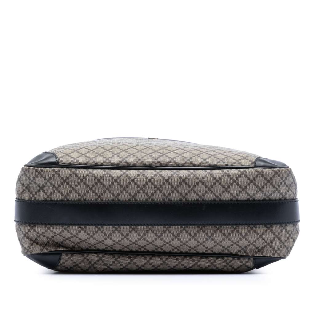 Gucci Diamante Coated Canvas Messenger Bag Brown Canvas Good condition - Inside View