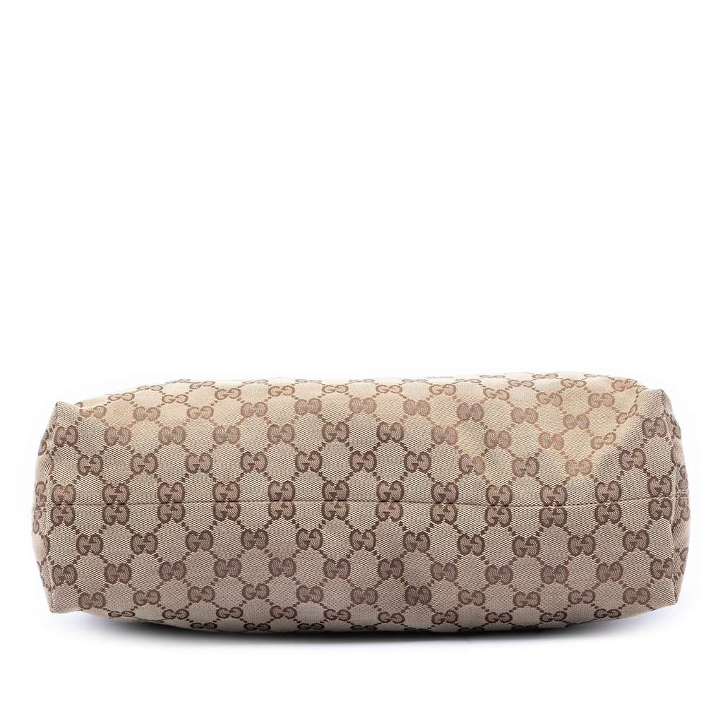 Gucci Medium GG Canvas Icon Bit Satchel Brown Canvas Good condition - Inside View