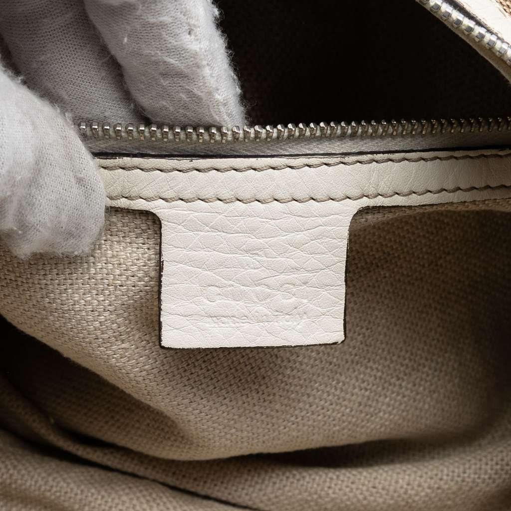 Gucci Medium GG Canvas Icon Bit Satchel Brown Canvas Good condition - Box View