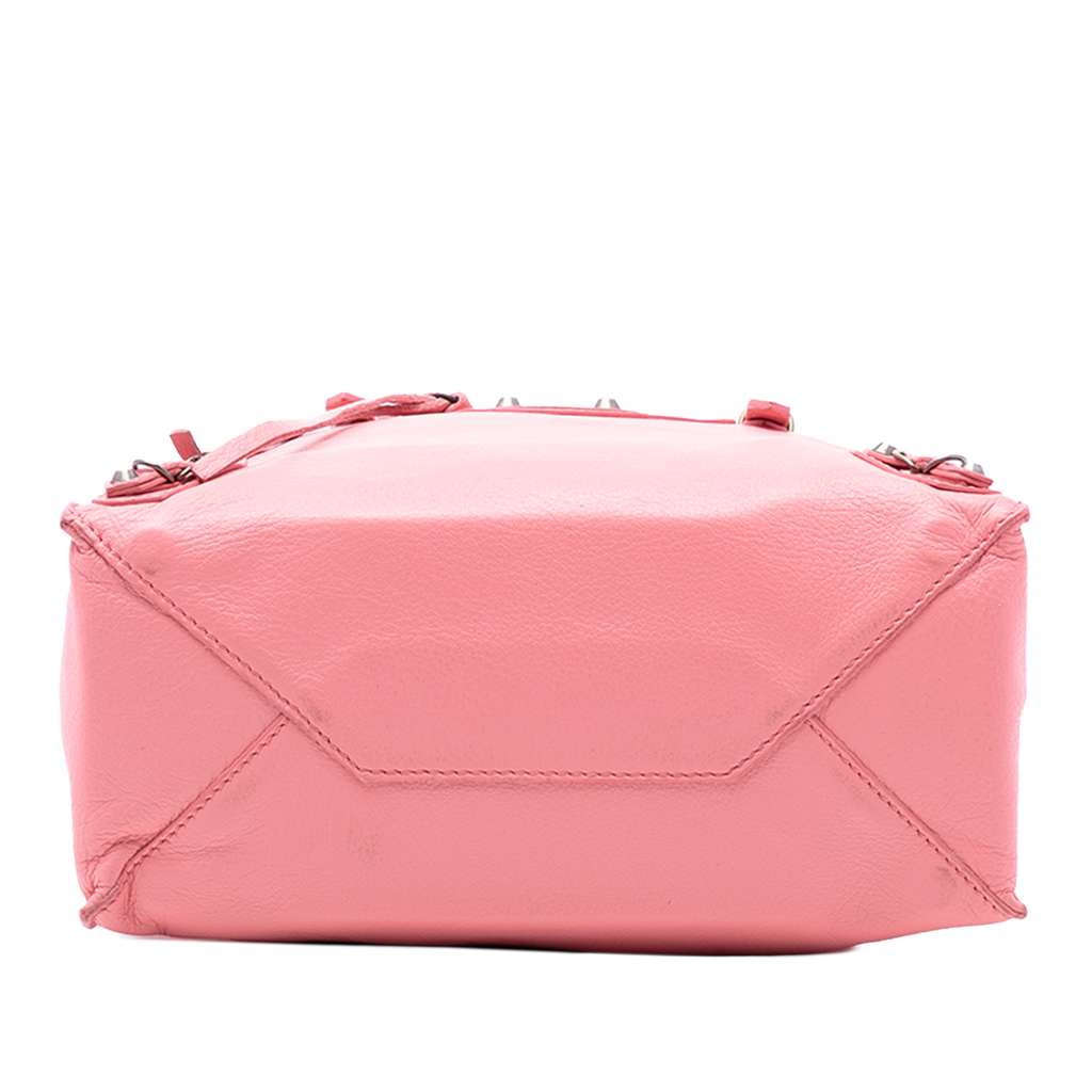 Balenciaga Mini Leather Papier A4 Satchel Pink Leather Good condition - Inside View