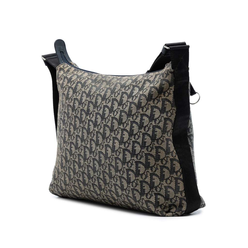 Dior Diorissimo Trotter Canvas Crossbody Blue Canvas Good condition - Back View