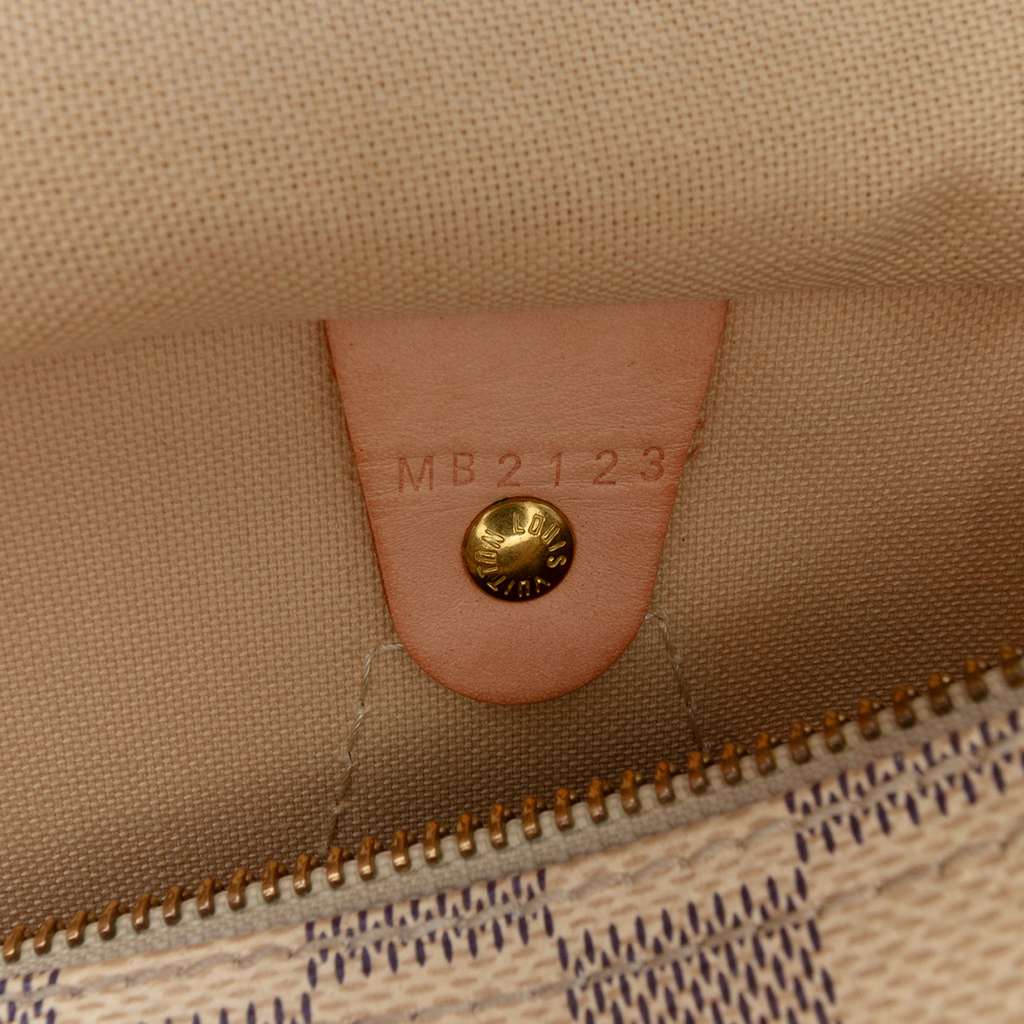 Louis Vuitton Damier Azur Speedy 25 White Good condition - Box View