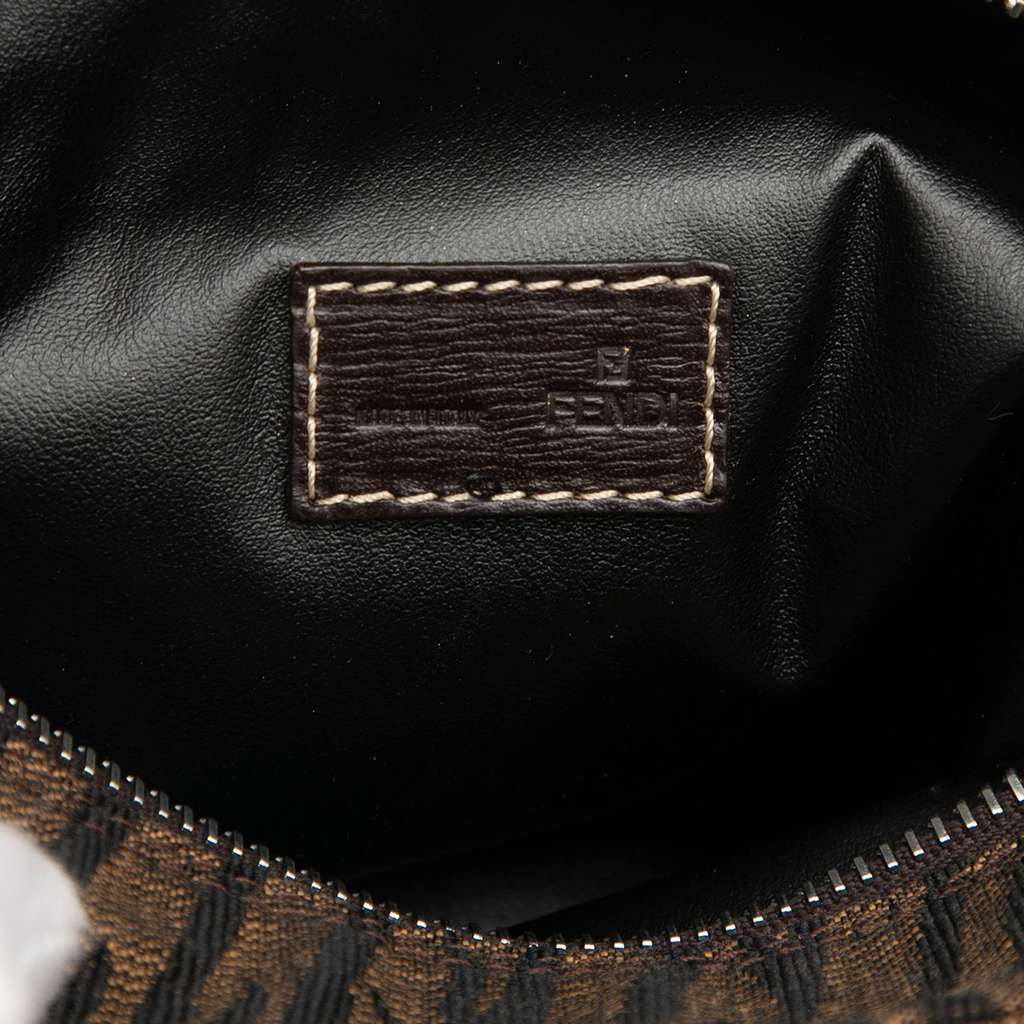 Fendi Canvas Zebra Print Handbag Brown Canvas Good condition - Box View