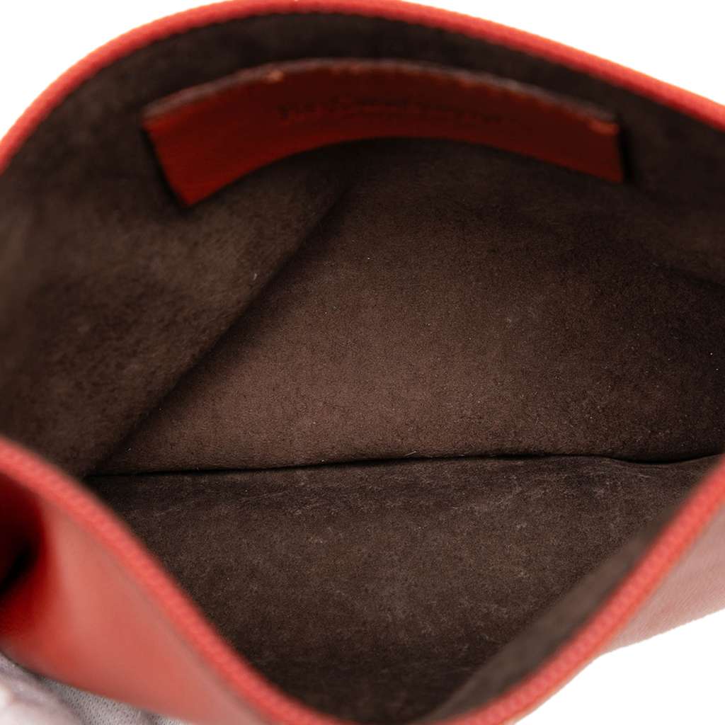 Saint Laurent Suede Braided Hobo Orange Leather Good condition - Box View