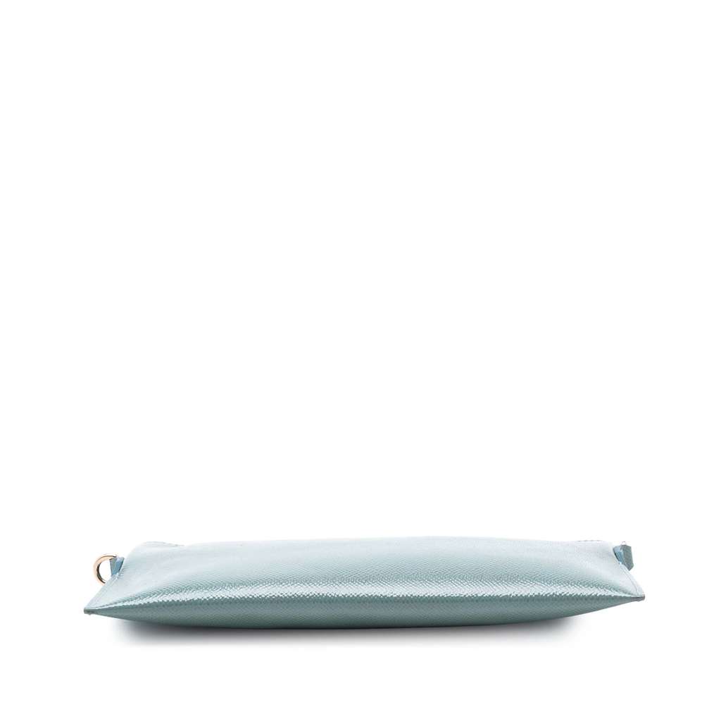 Burberry Grained Leather Peyton Crossbody Green Leather Good condition - Inside View