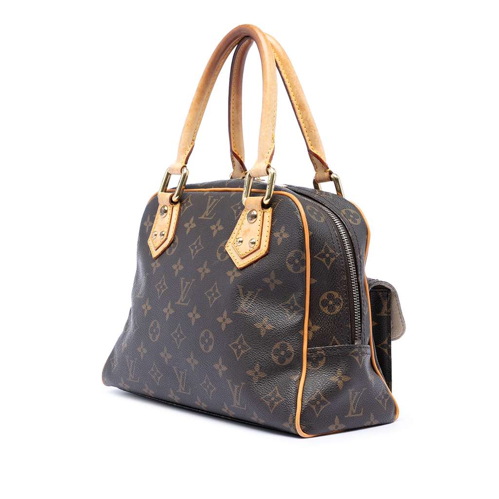 Louis Vuitton Monogram Manhattan PM Brown Good condition - Back View