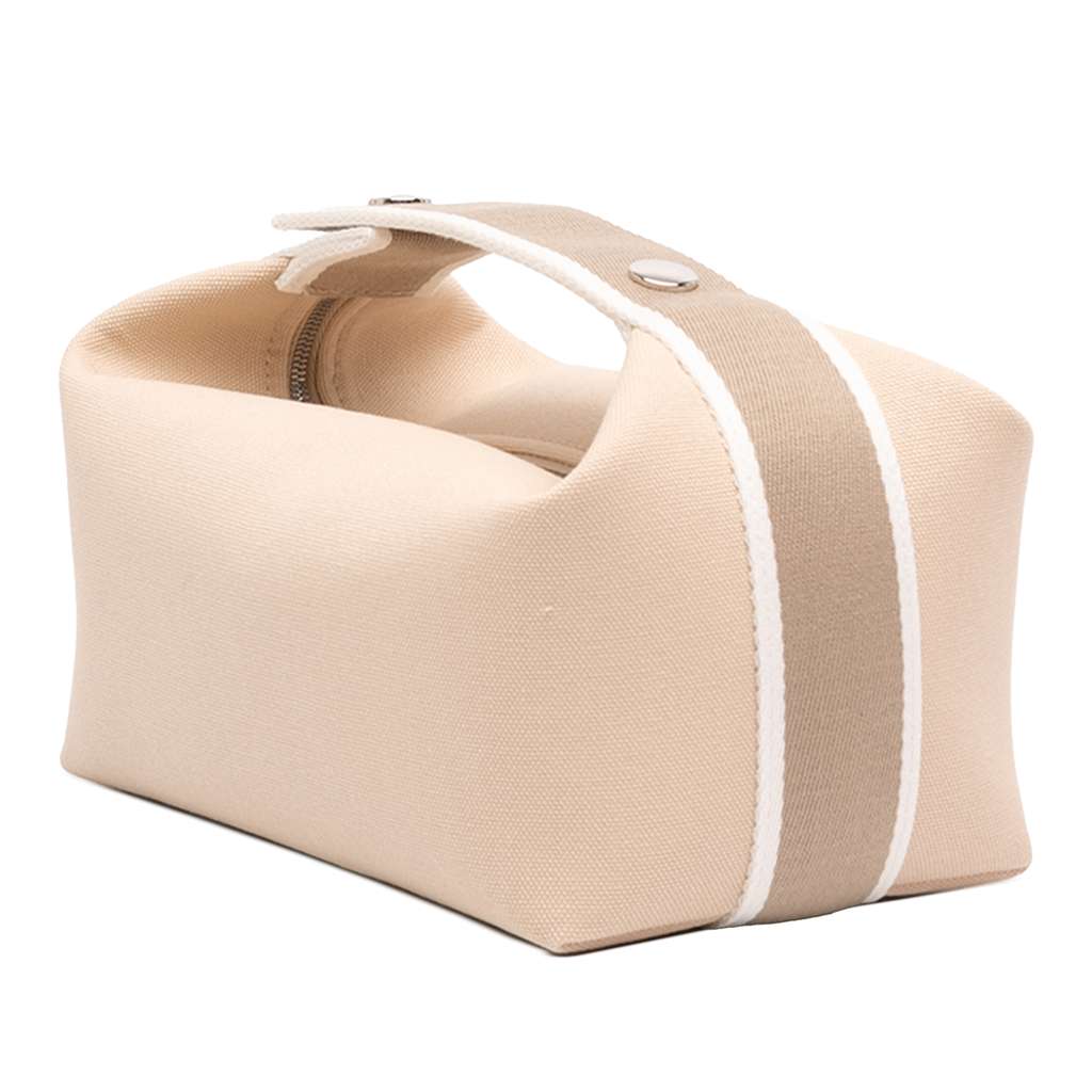 Hermès Small Toile Bride A Brac Case Brown Canvas Good condition - Back View