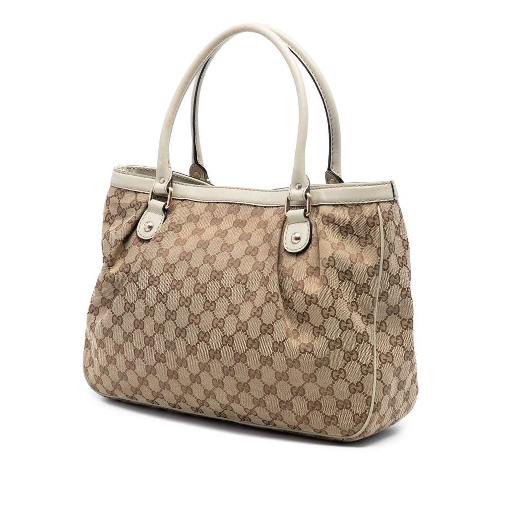 Gucci GG Canvas Sukey Tote Brown Canvas Good condition - Back View