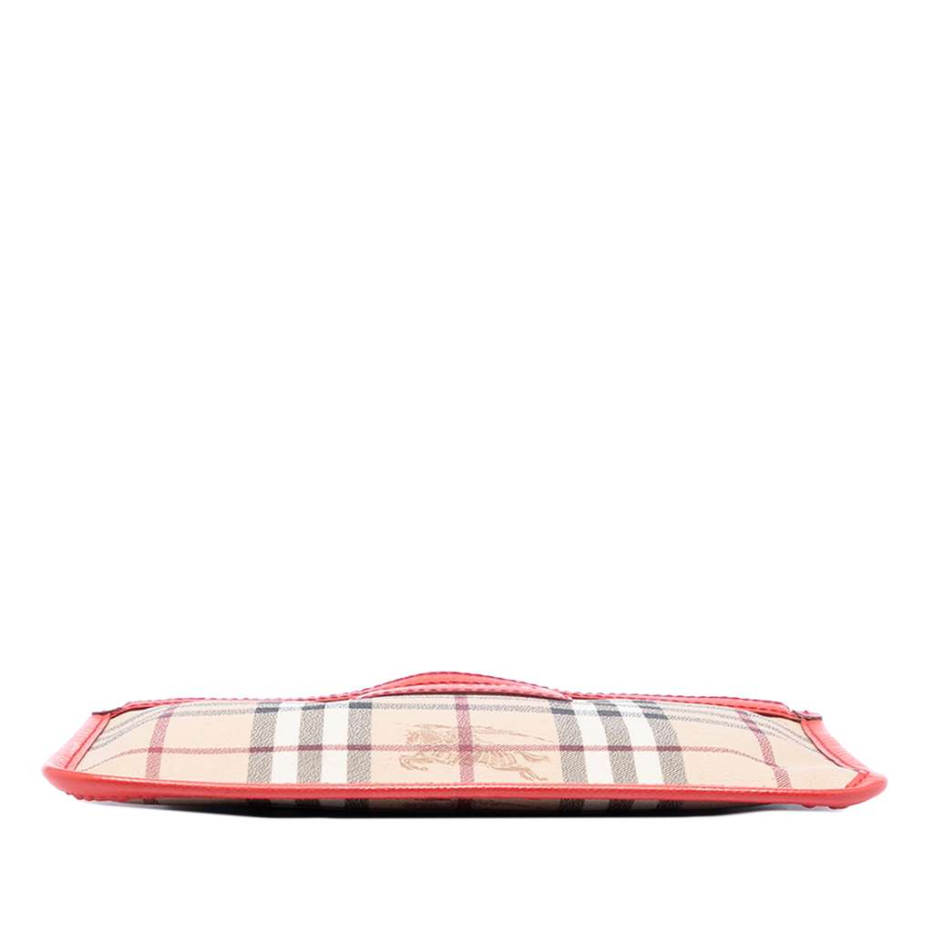 Burberry Haymarket Check Coated Canvas Pouch Brown Canvas Good condition - Inside View