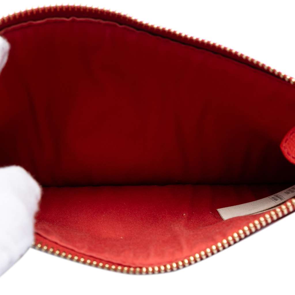 Burberry Haymarket Check Coated Canvas Pouch Brown Canvas Good condition - Model View