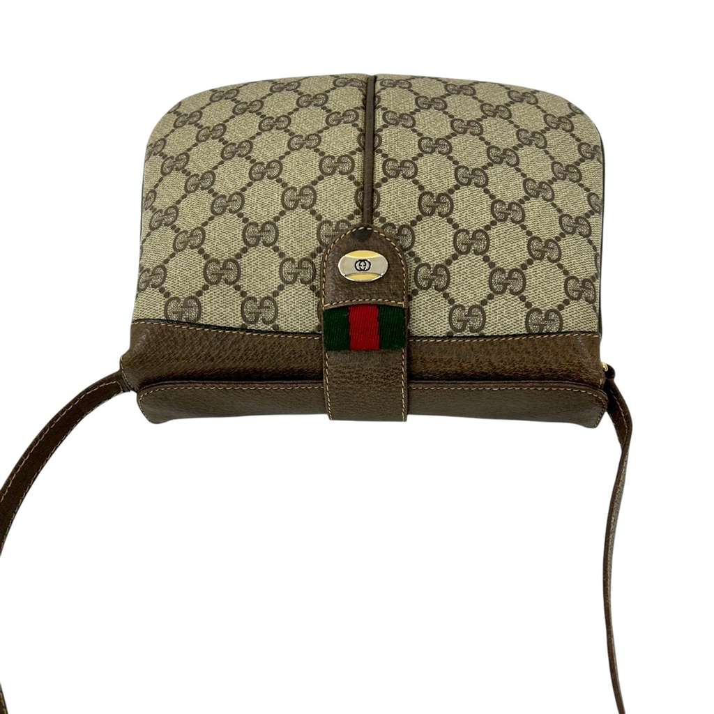 Gucci GG Supreme Web Crossbody Brown Canvas Good condition - Inside View