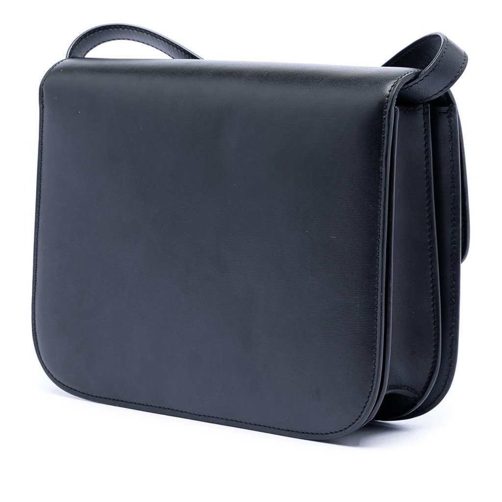 Celine Medium Calfskin Classic Box Black Leather Good condition - Back View