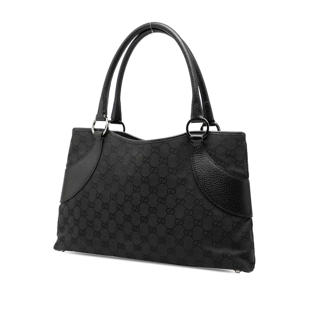 Gucci GG Canvas Tote Black Canvas Good condition - Back View