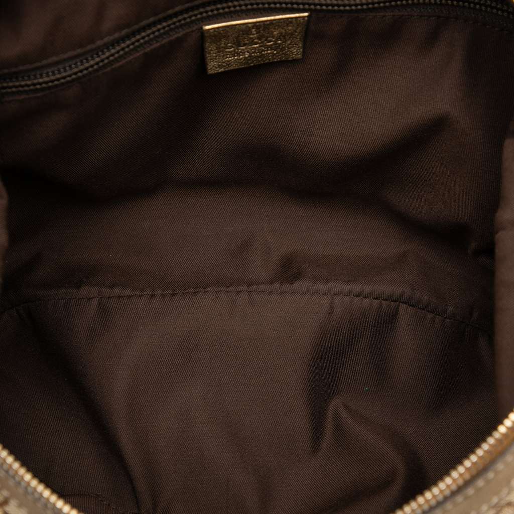 Gucci GG Canvas Web Crossbody Brown Canvas Good condition - Model View