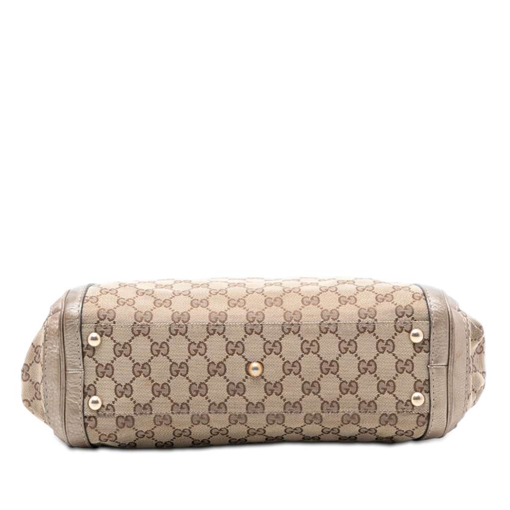 Gucci GG Canvas Bella Satchel Brown Canvas Good condition - Inside View