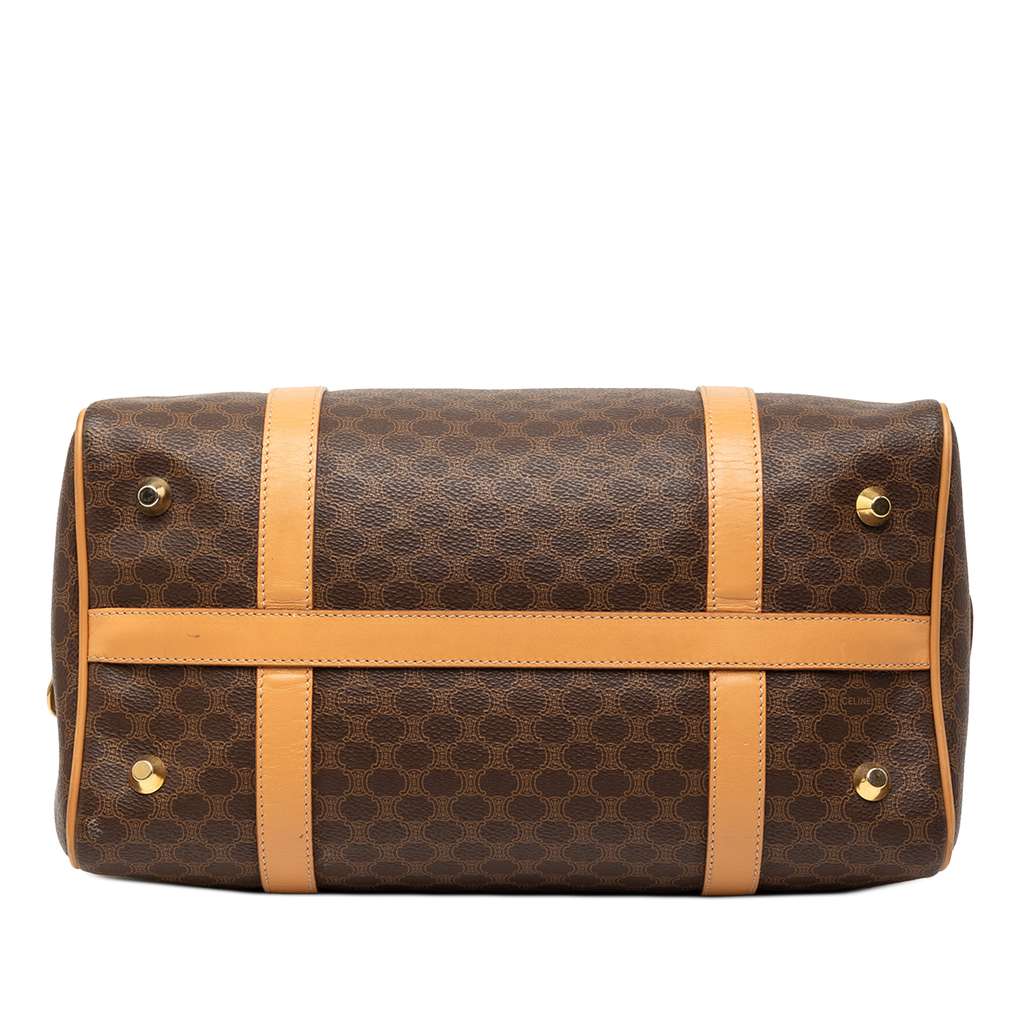 Celine Macadam Coated Canvas Boston Bag Brown Canvas Good condition - Inside View