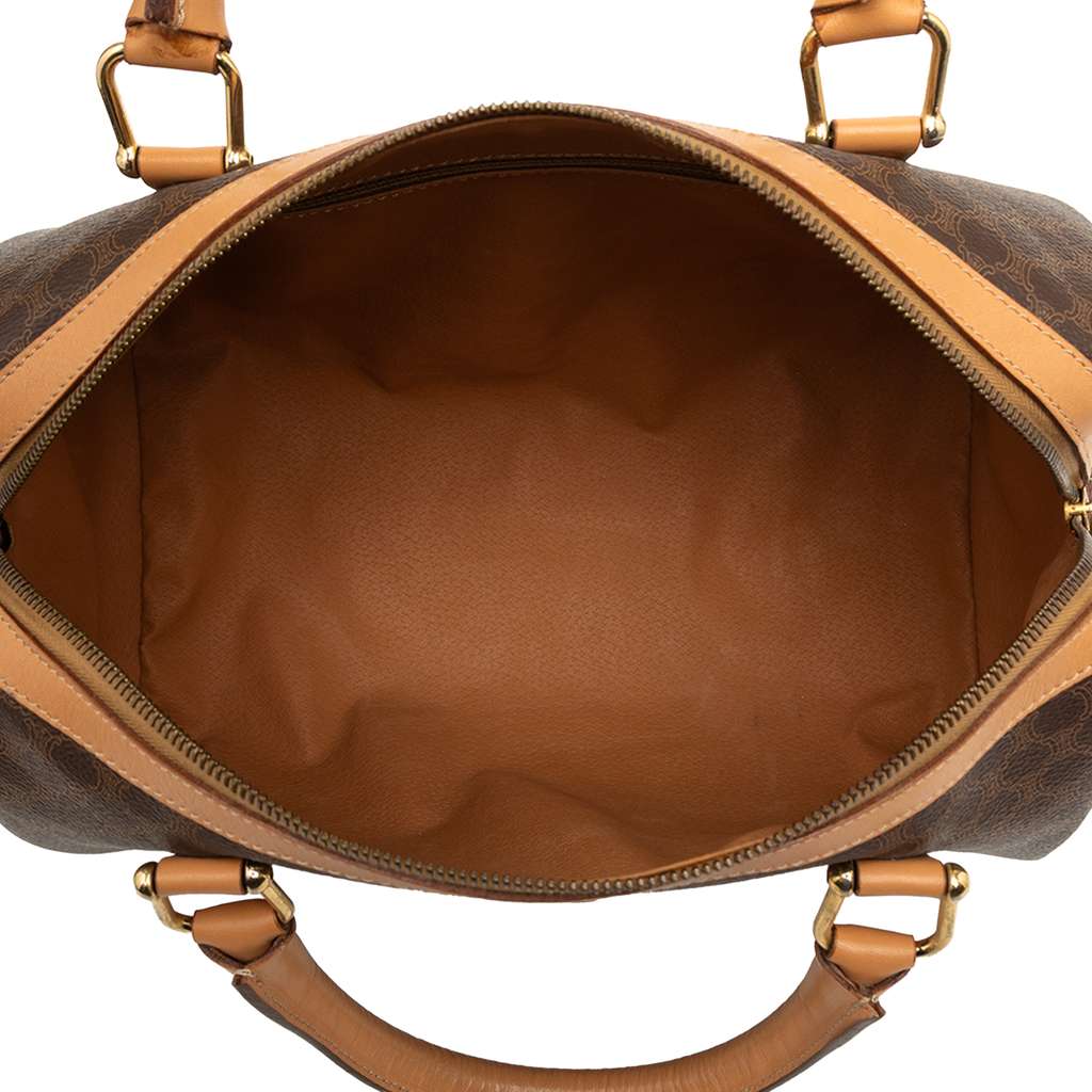 Celine Macadam Coated Canvas Boston Bag Brown Canvas Good condition - Model View