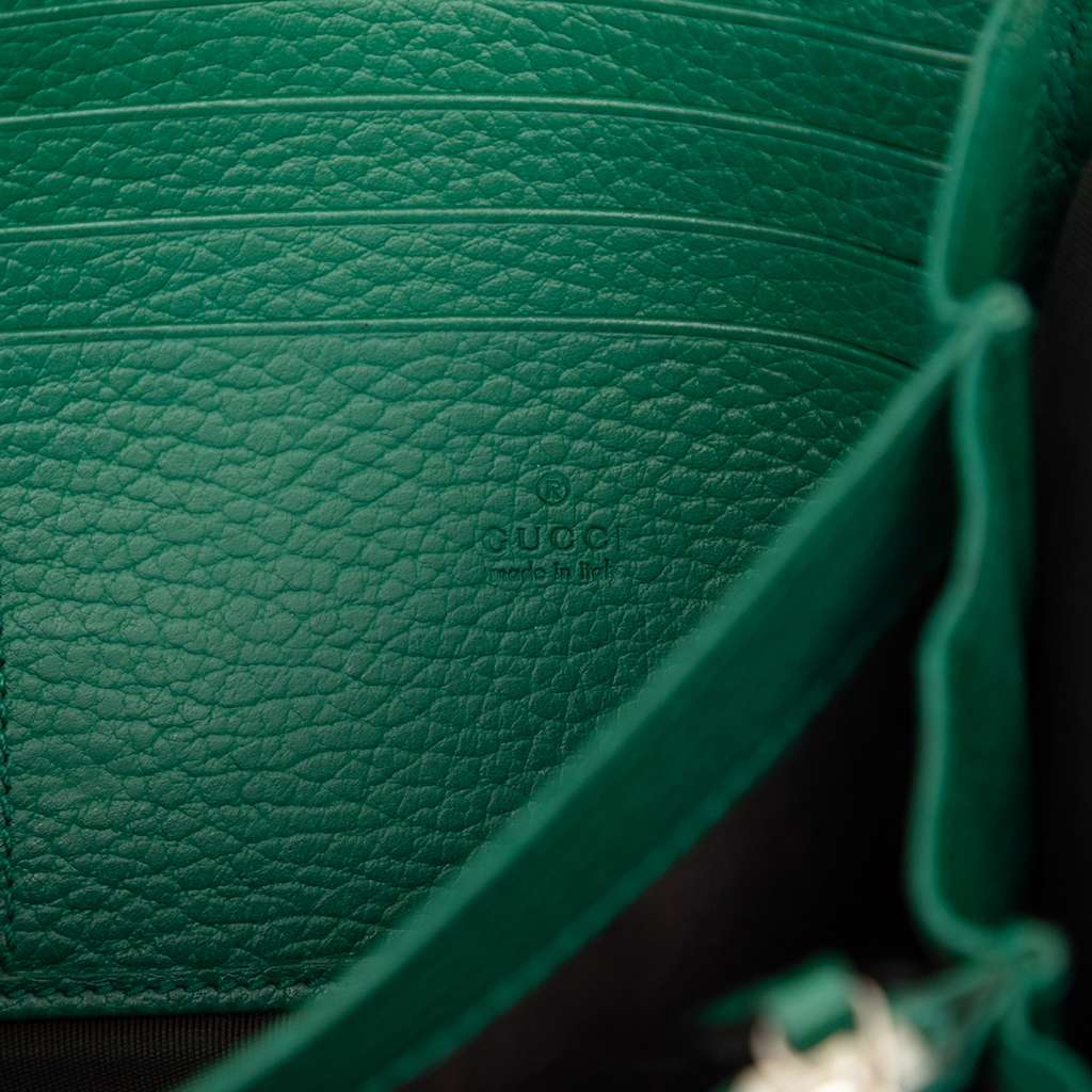 Gucci Leather Dionysus Wallet on Chain Green Leather Good condition - Box View