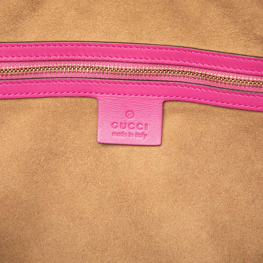 Gucci Medium GG Supreme Satchel Brown Canvas Good condition - Box View