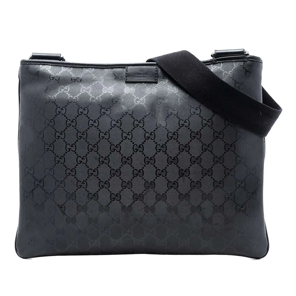 Gucci GG Imprime Crossbody Black Canvas Very good - Front View