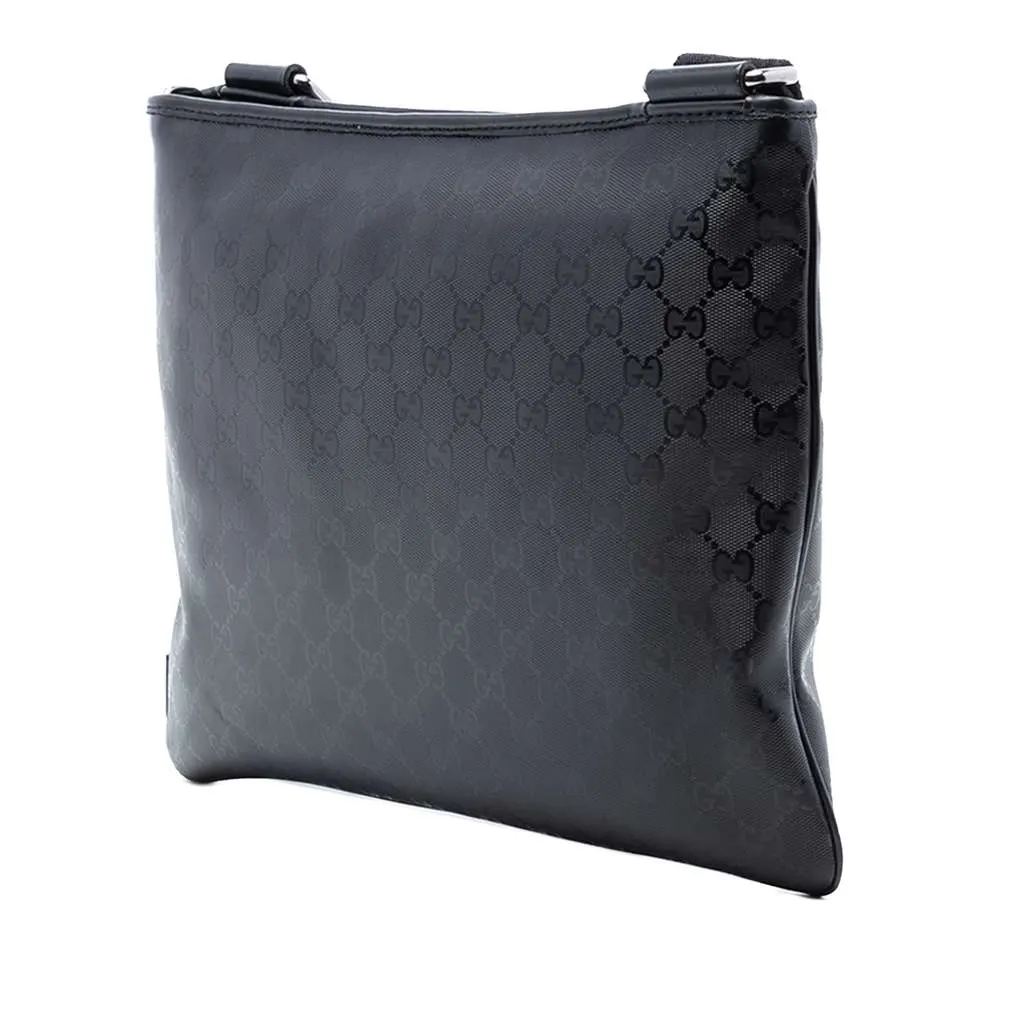 Gucci GG Imprime Crossbody Black Canvas Very good - Back View