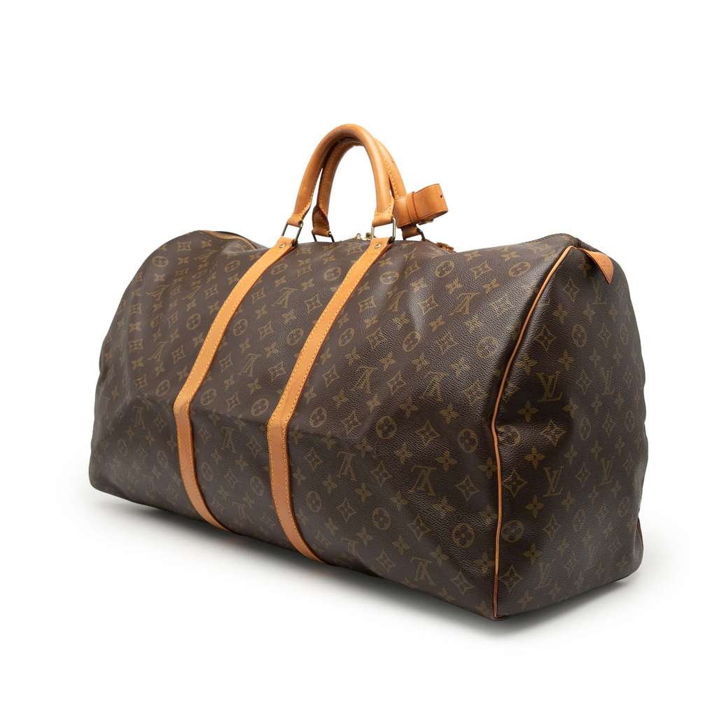 Louis Vuitton Monogram Keepall 60 Brown Fair condition - Back View