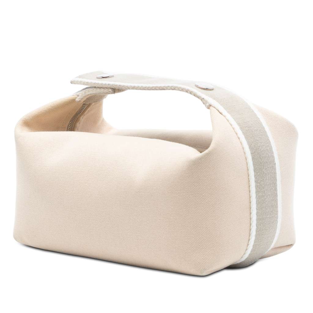 Hermès Small Toile Bride A Brac Case Brown Canvas Good condition - Back View