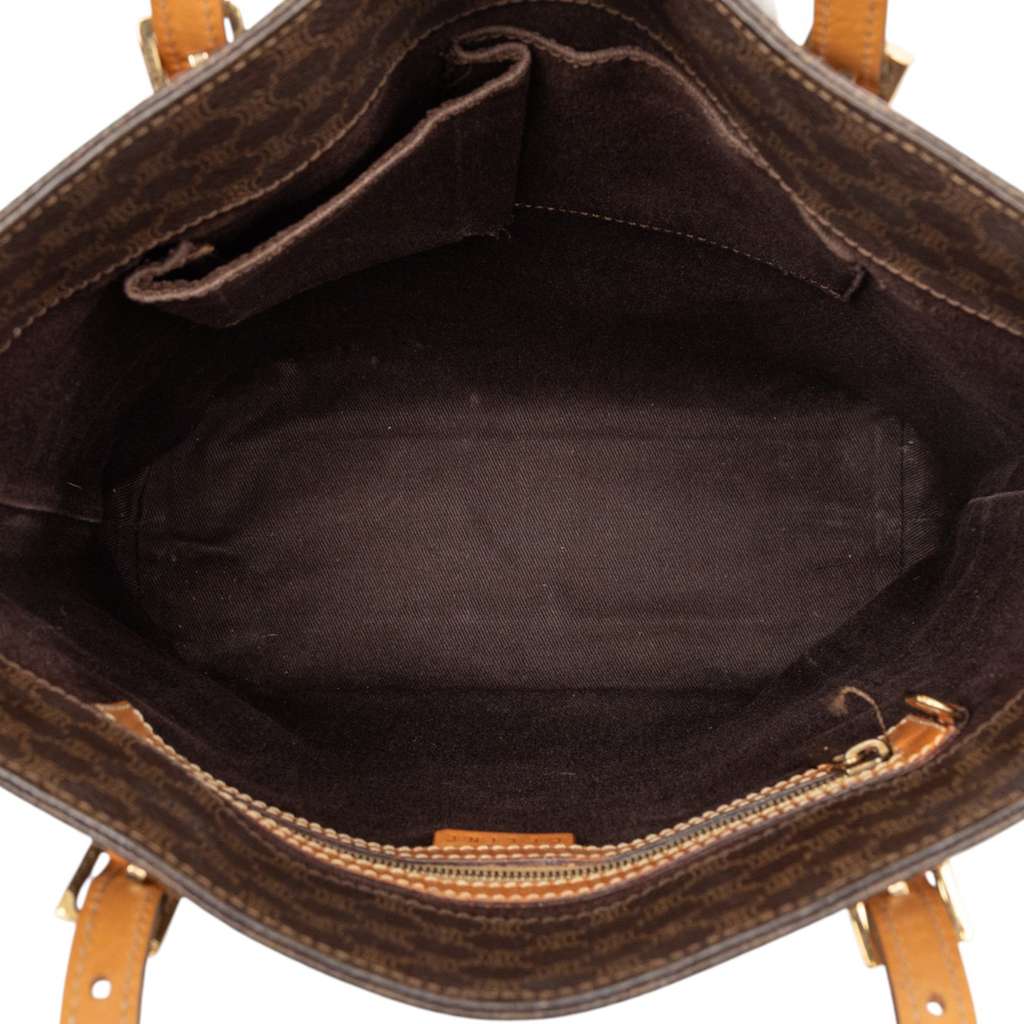 Celine Macadam Coated Canvas Tote Brown Canvas Good condition - Model View
