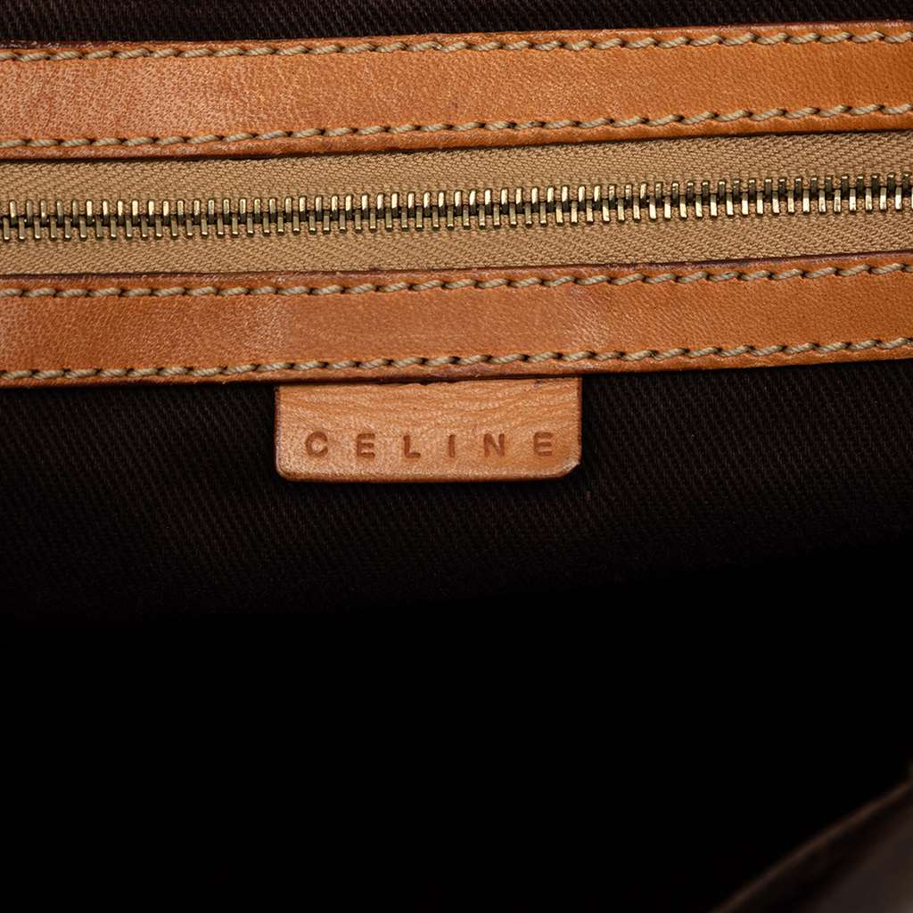 Celine Macadam Coated Canvas Tote Brown Canvas Good condition - Box View