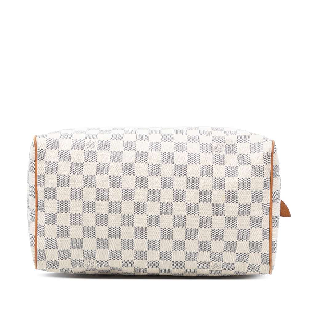 Louis Vuitton Damier Azur Speedy 30 White Good condition - Inside View