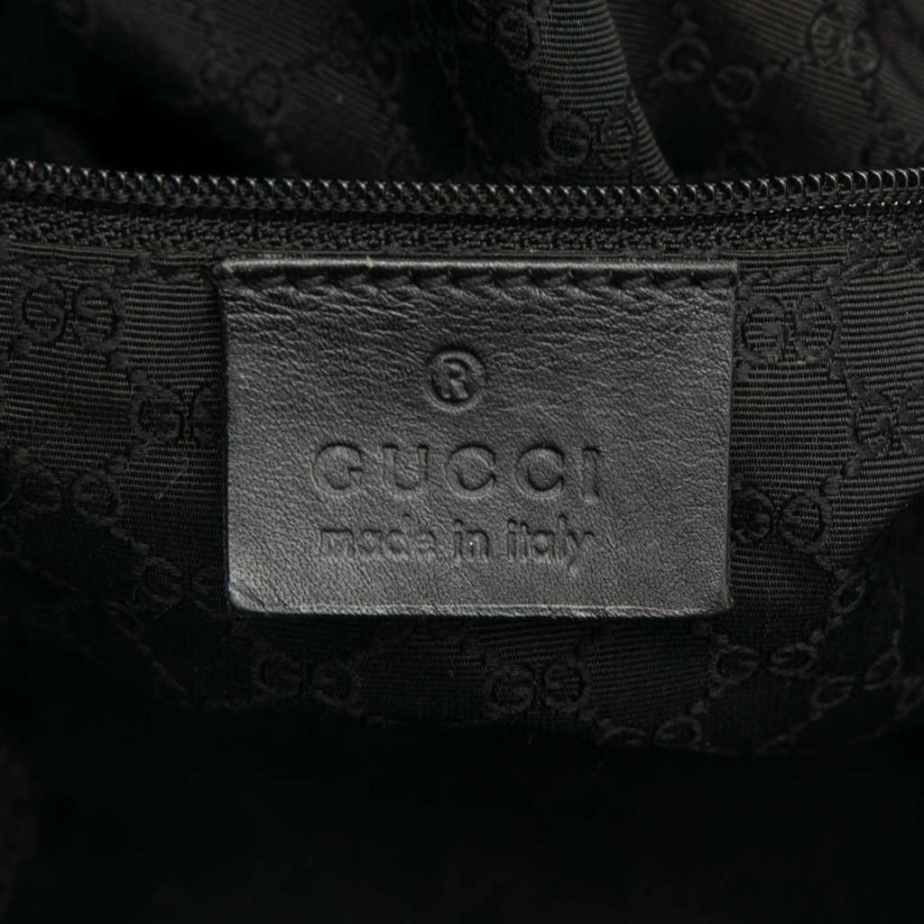 Gucci Denim Web Shoulder Bag Grey Denim Good condition - Box View