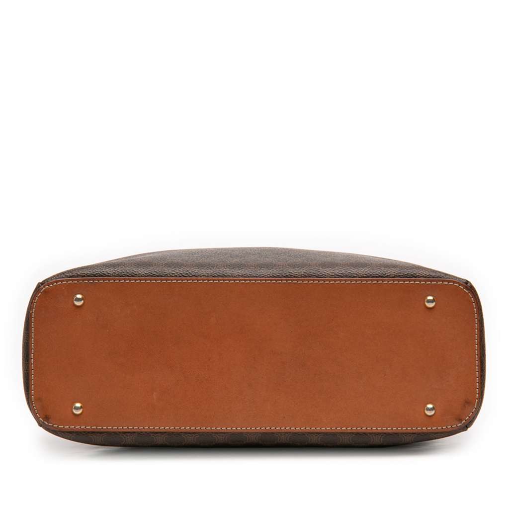 Celine Macadam Coated Canvas Dome Handbag Brown Canvas Good condition - Inside View