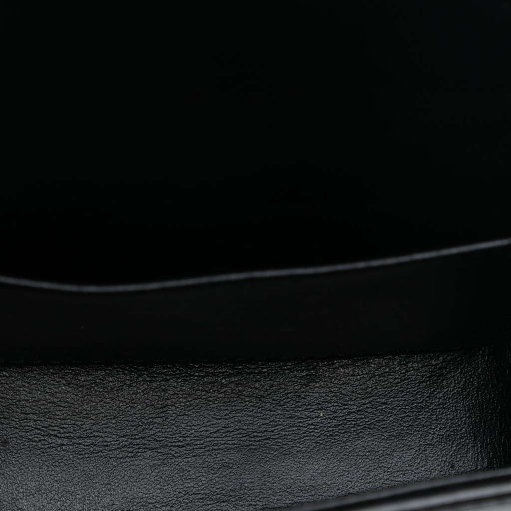 Celine Mini Shiny Calfskin Triomphe Crossbody Black Leather Good condition - Model View