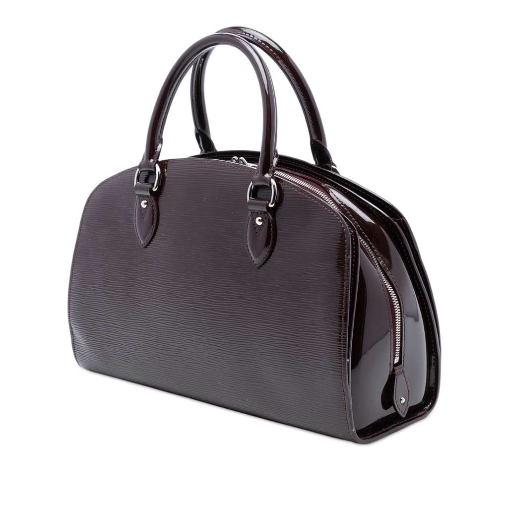 Louis Vuitton Electric Epi Pont Neuf PM Purple Leather Good condition - Back View