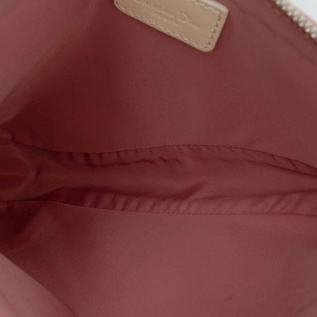 Dior Mini Diorissimo Coated Canvas Saddle Pochette Pink Canvas Fair condition - Model View