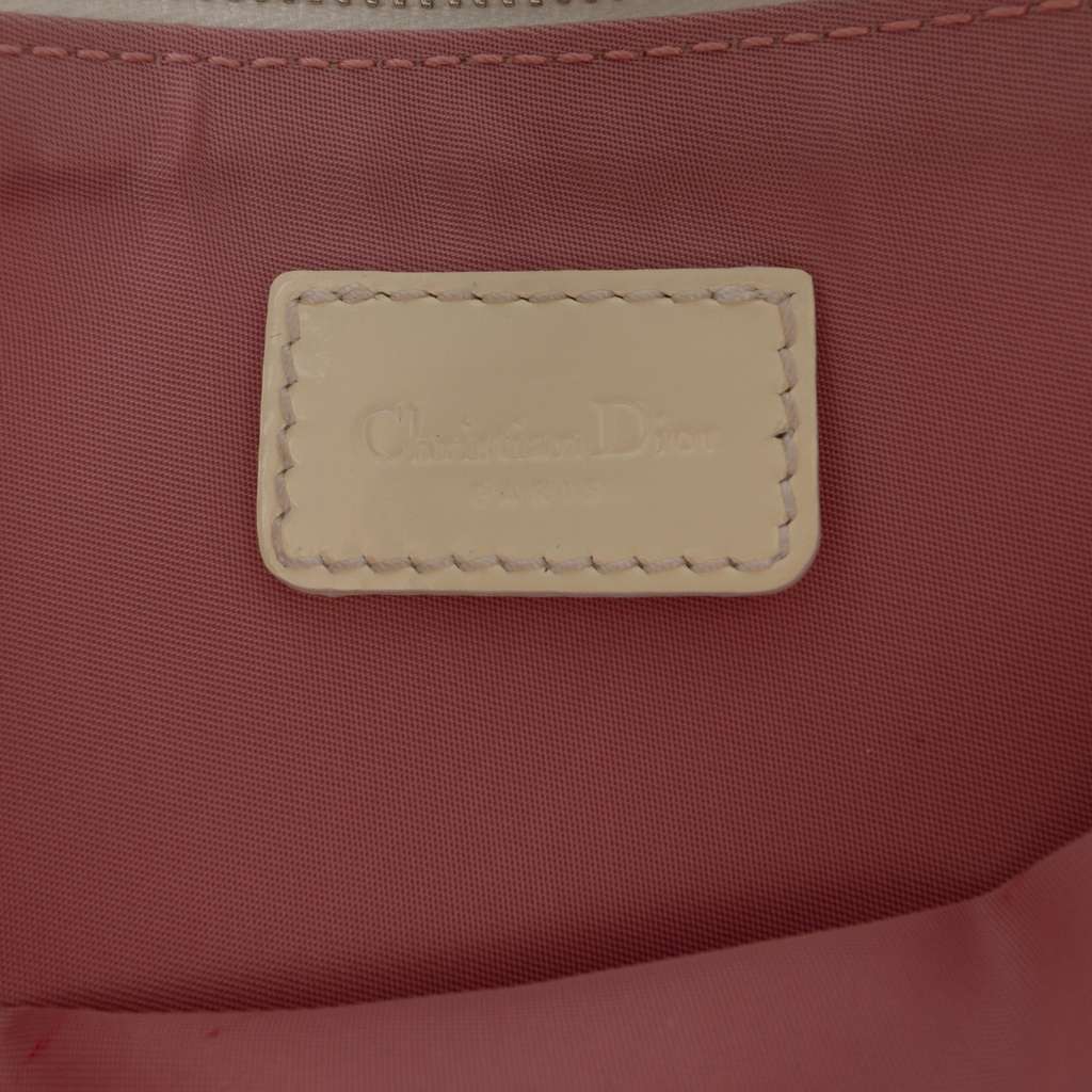 Dior Mini Diorissimo Coated Canvas Saddle Pochette Pink Canvas Fair condition - Box View