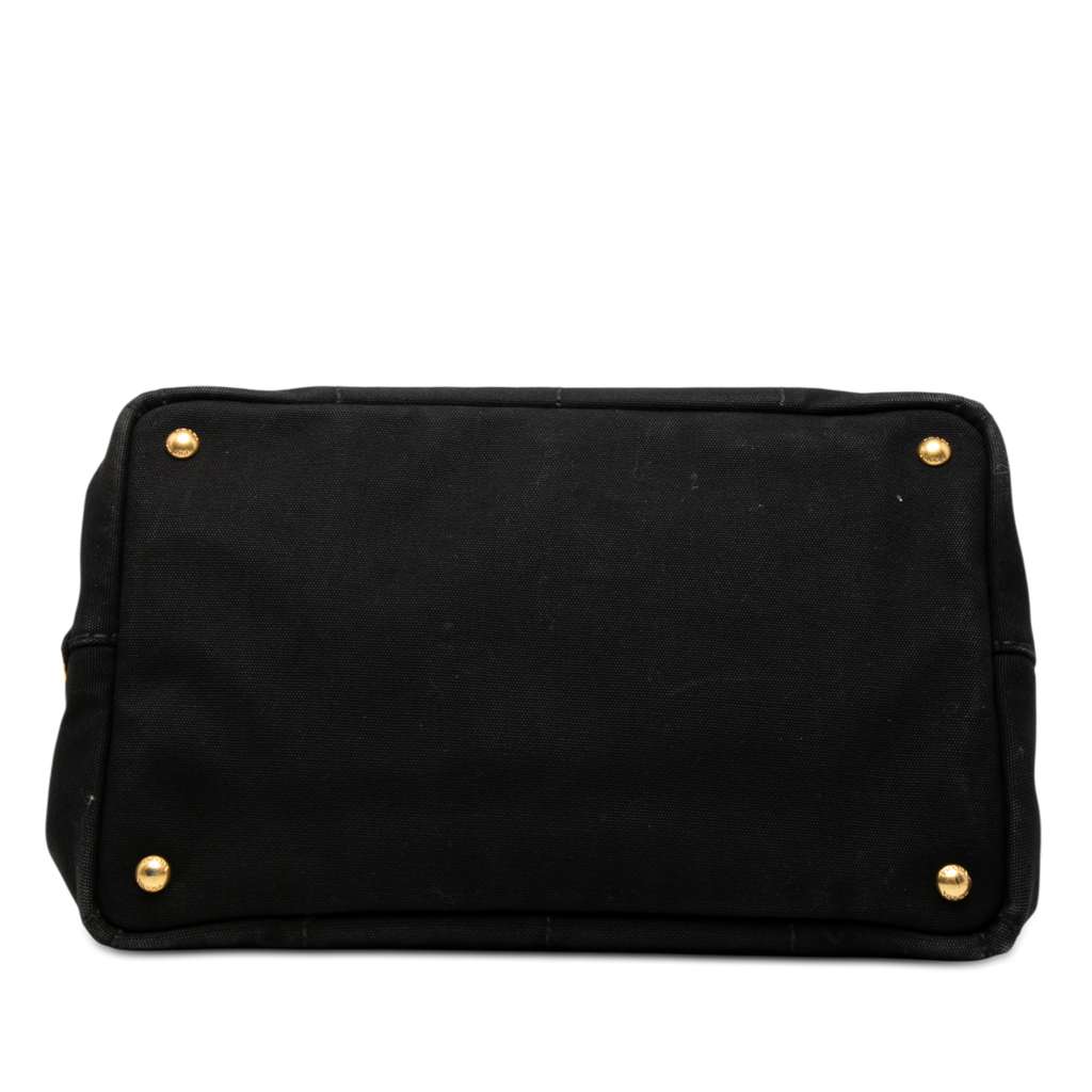 Prada Canvas Canapa Logo Satchel Black Canvas Good condition - Inside View