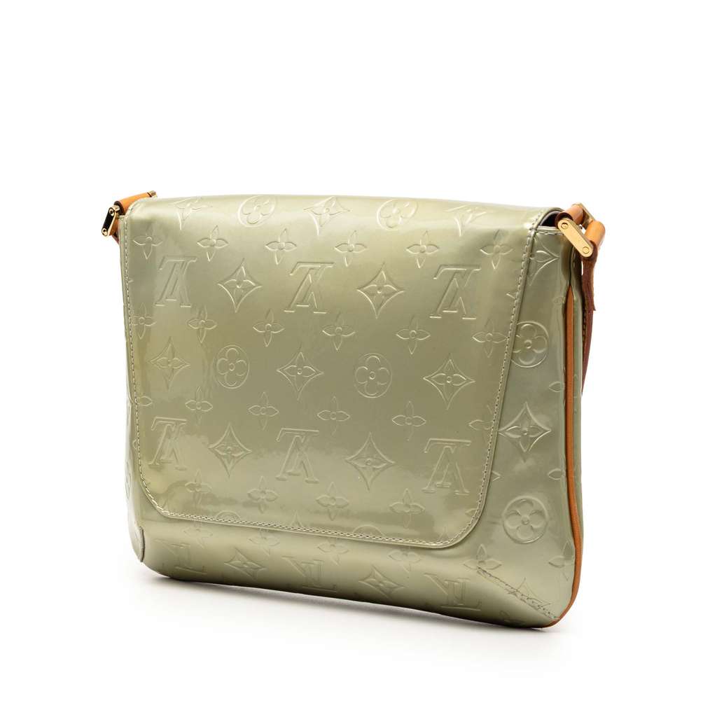 Louis Vuitton Monogram Vernis Thompson Street Green Leather Good condition - Back View