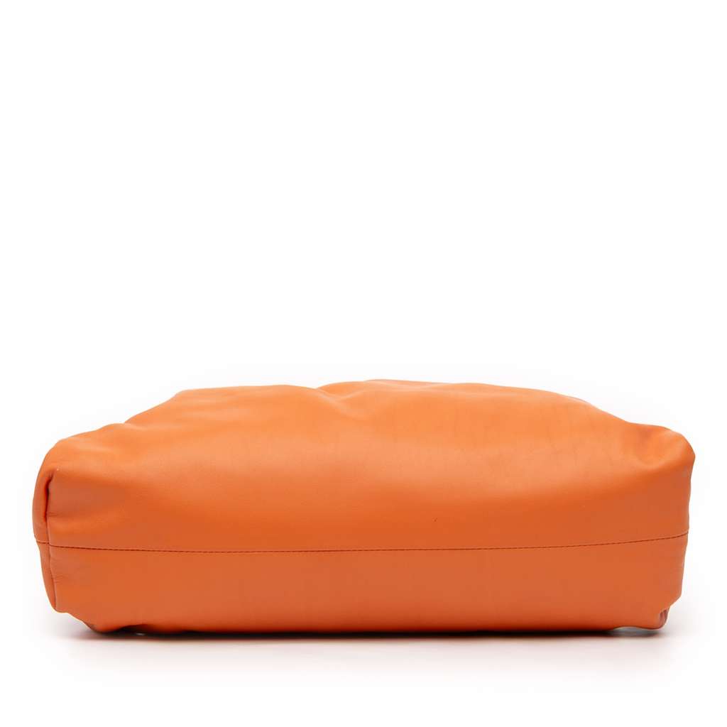 Bottega Veneta Lambskin The Pouch Orange Leather Good condition - Inside View