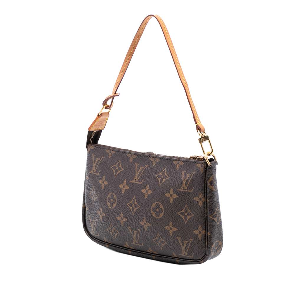 Louis Vuitton Monogram Pochette Accessoires Brown Good condition - Back View