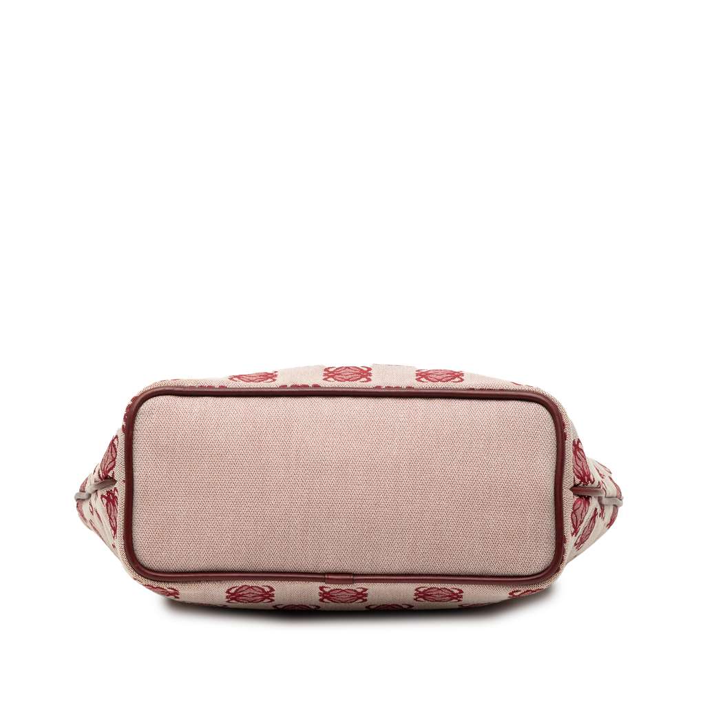 Loewe Anagram Canvas Tote Red Canvas Good condition - Inside View