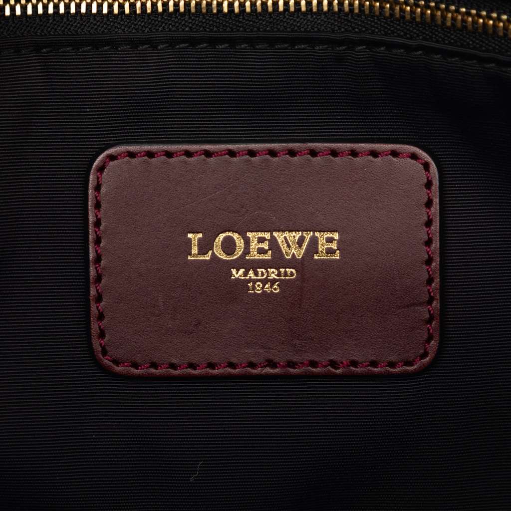 Loewe Anagram Canvas Tote Red Canvas Good condition - Box View
